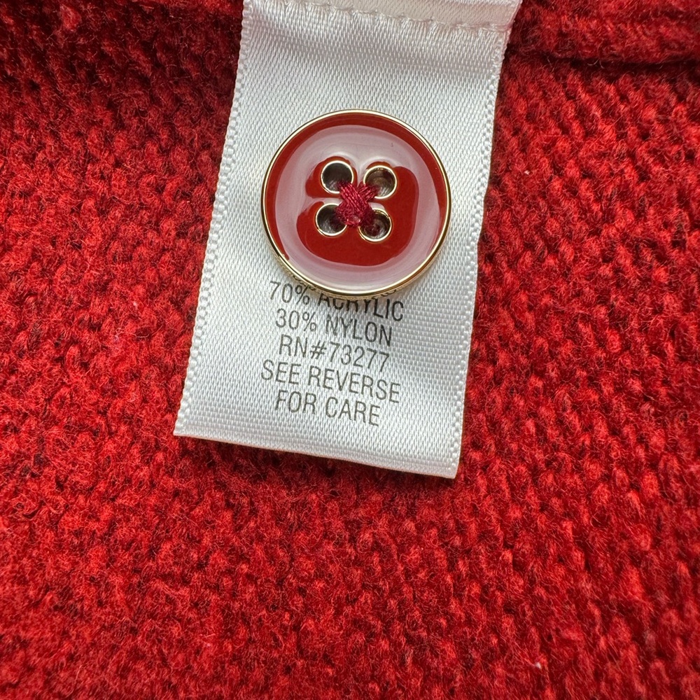 Croft & Barrow Rich Red Turtleneck Sweater - Picture 6 of 8
